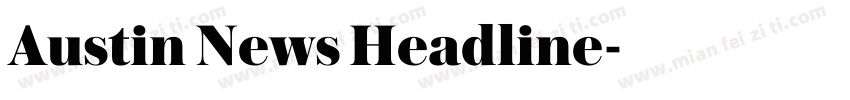 Austin News Headline字体转换